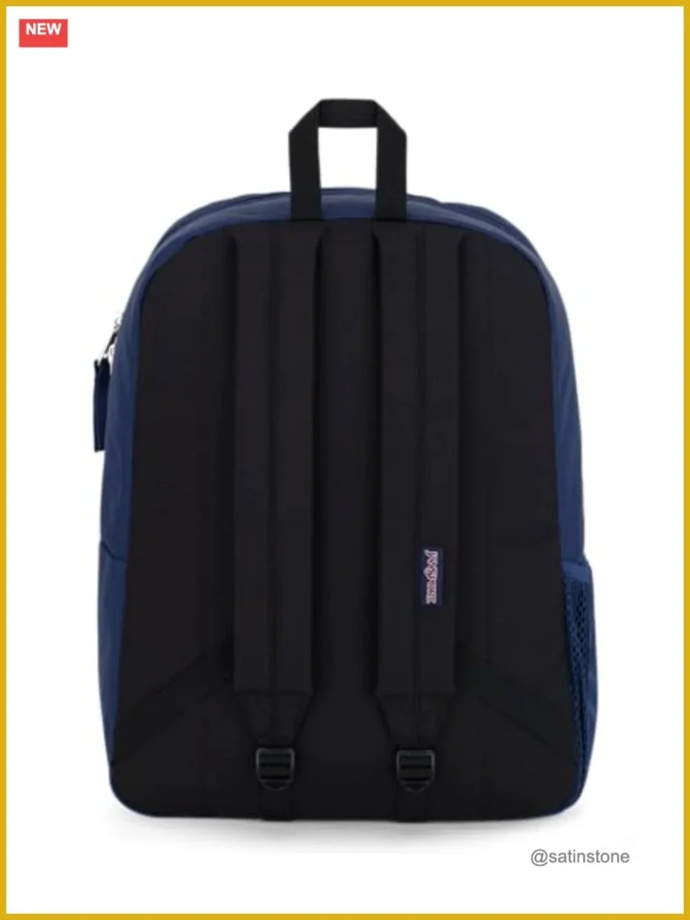 Recycled Polyester Daypack Backpack with Padded Back Panel and Shoulder Straps